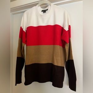 Color Block Style Sweater - Size L